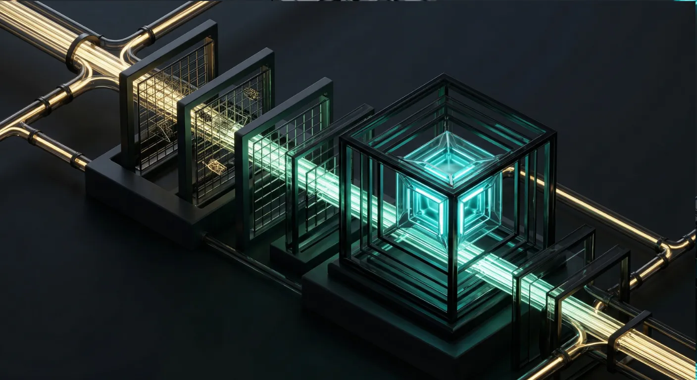 Illustration of a prompt injection attack flowing from a retrieved document through an LLM to an unauthorized tool call, with defensive layers in place